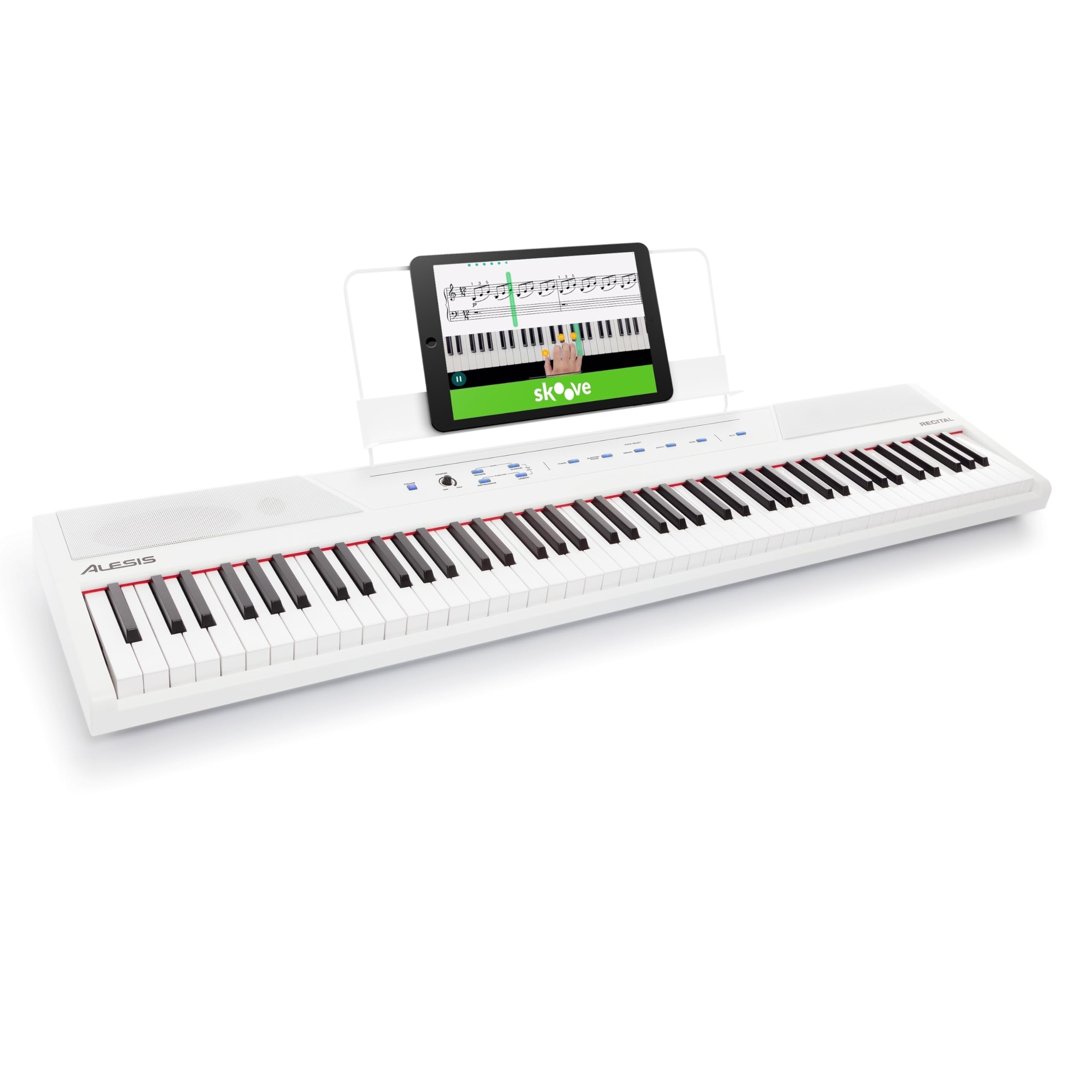 ALESIS 88 RECITAL (AMAZON限定) Amazon.com: Alesis Recital White - 88 Key Digital Piano Keyboard