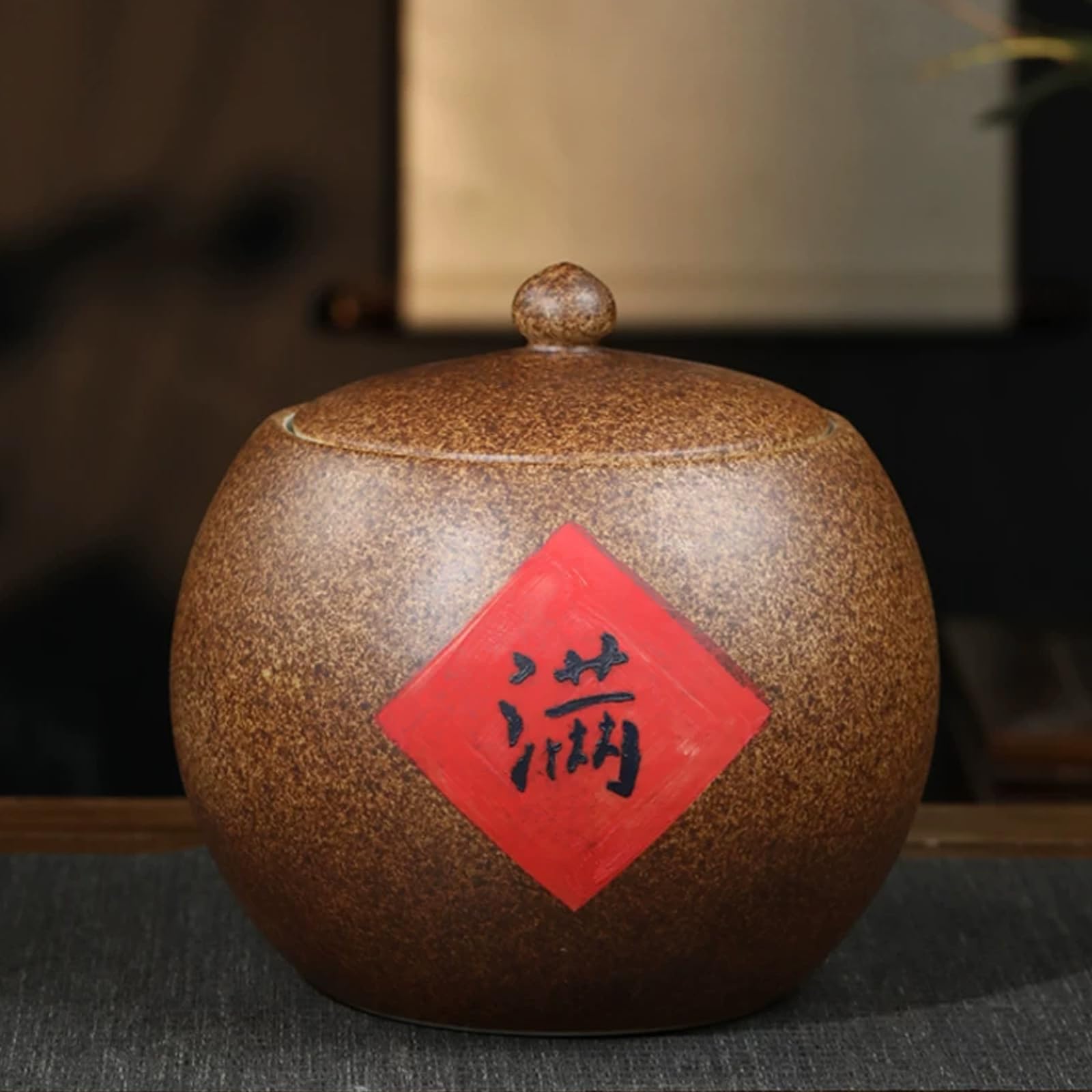 Cubo de arroz de cerámica de gran capacidad con tapa, dispensador de granos, tarro hermético de almacenamiento de alimentos para cereales, harina, azúcar, café, té