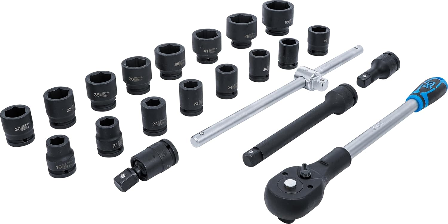 BGS 5258 | Impact Socket Set | 20 mm (3/4") Drive | 21 pcs.