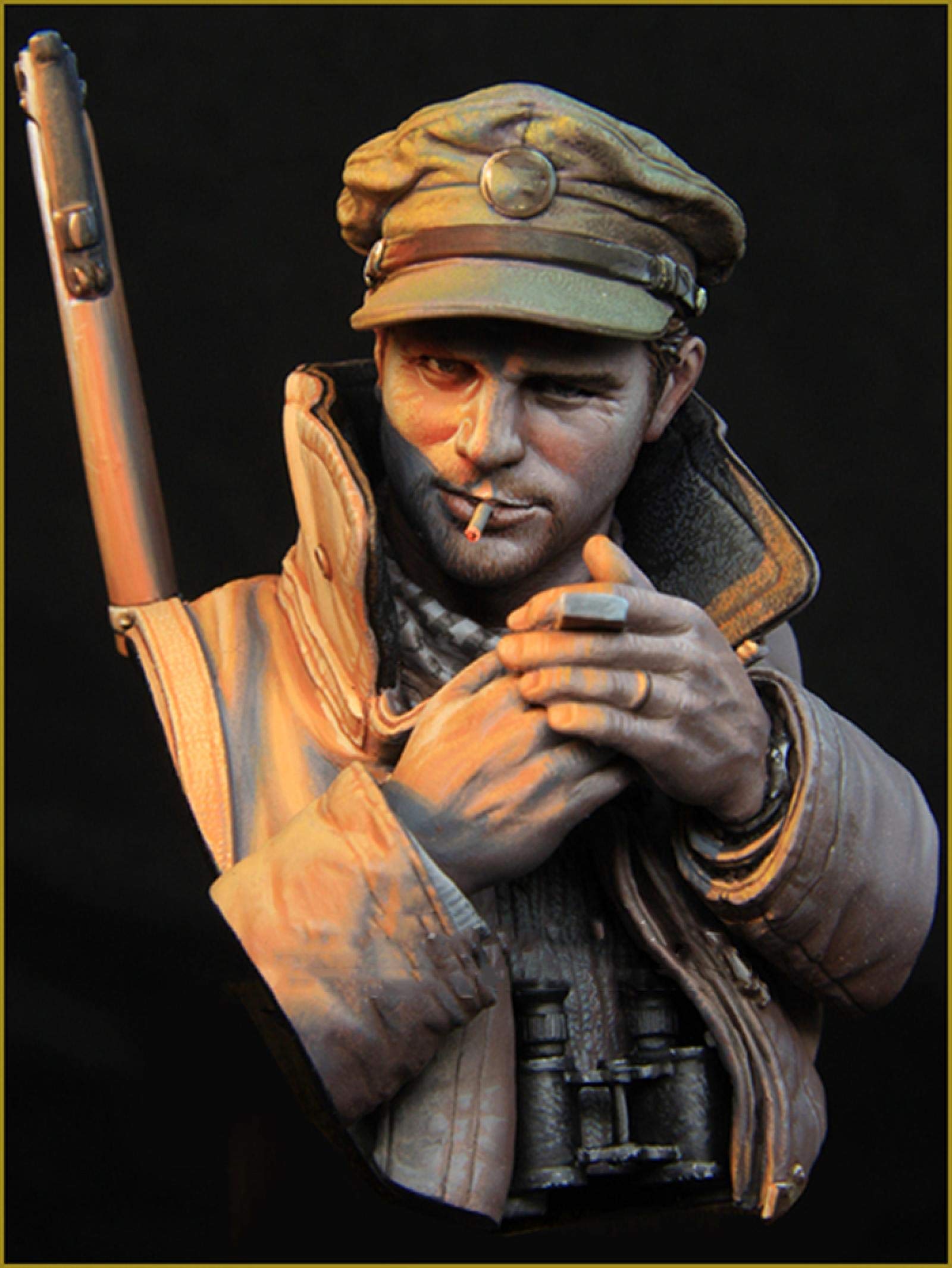 YUZDNM Miniature Sculpture - Statue De La Décoration Accueil - Figurine, Statue De Soldat en Résine, Sculpture D'armure De Chevalier Médiéval Européen, Ornement De Bureau Intérieur