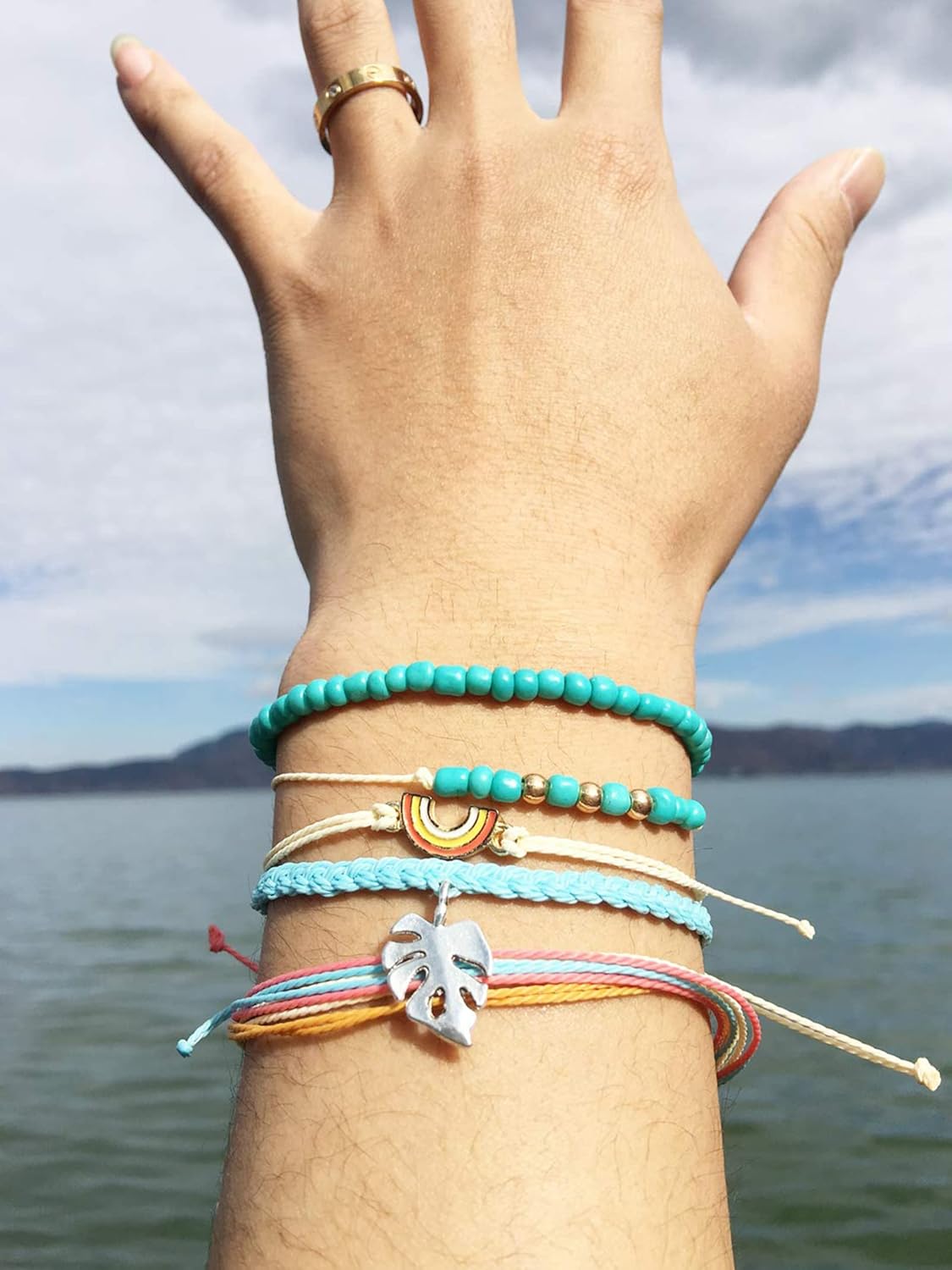 Miniatura 7 de Pulseras de tobillo para niñas, impermeables, bohemias, para mujer, regalo de joyería de Navidad