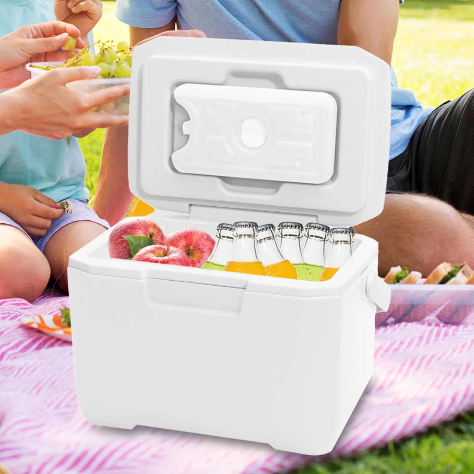 Amazon | 6L 小型ハードクーラー 保冷剤付き、30x18.9x20.5cm