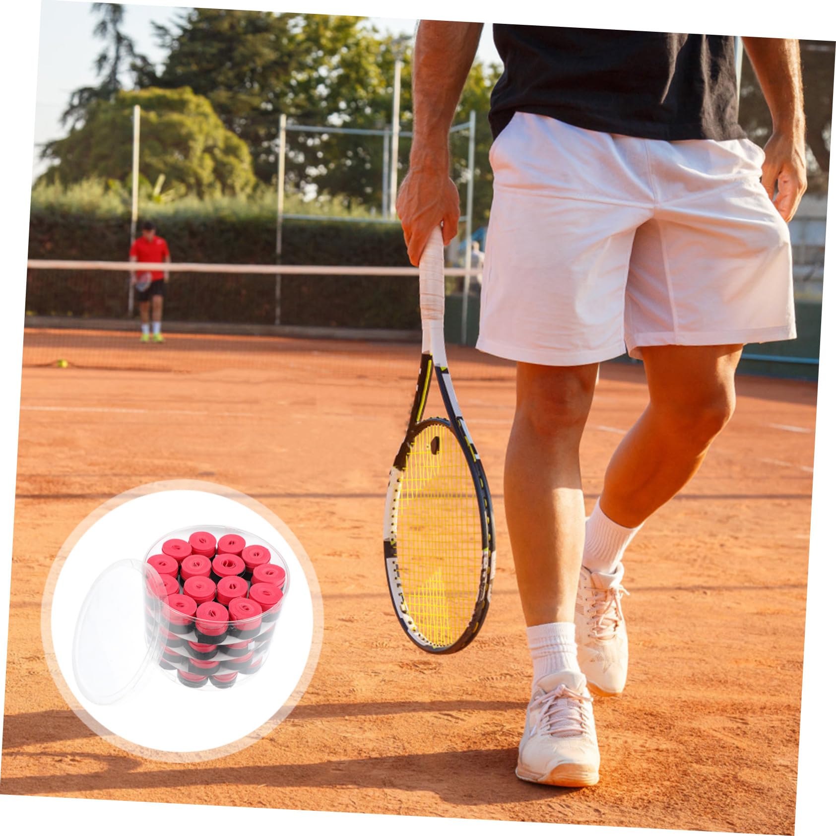 POPETPOP Fascia Antisudore Anti-Surriscaldamento per Racchette da Tennis Fasce Antisudore per Racchette Nastri Antiscivolo per Racchette da Softball Impugnatura Assorbente per Racchette