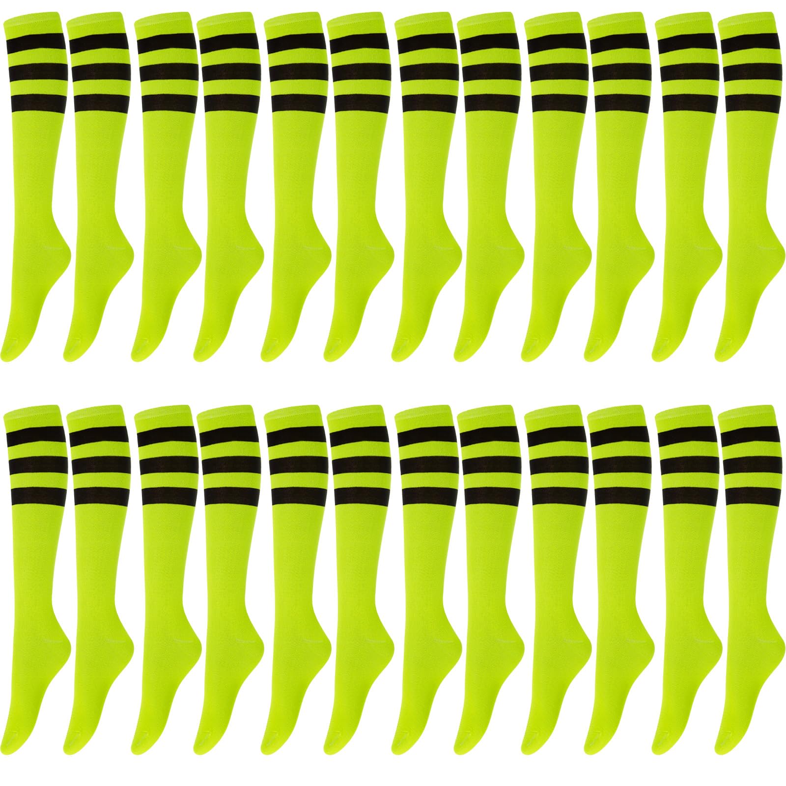 Hercicy 12 Pairs Knee High Tube Socks for Women