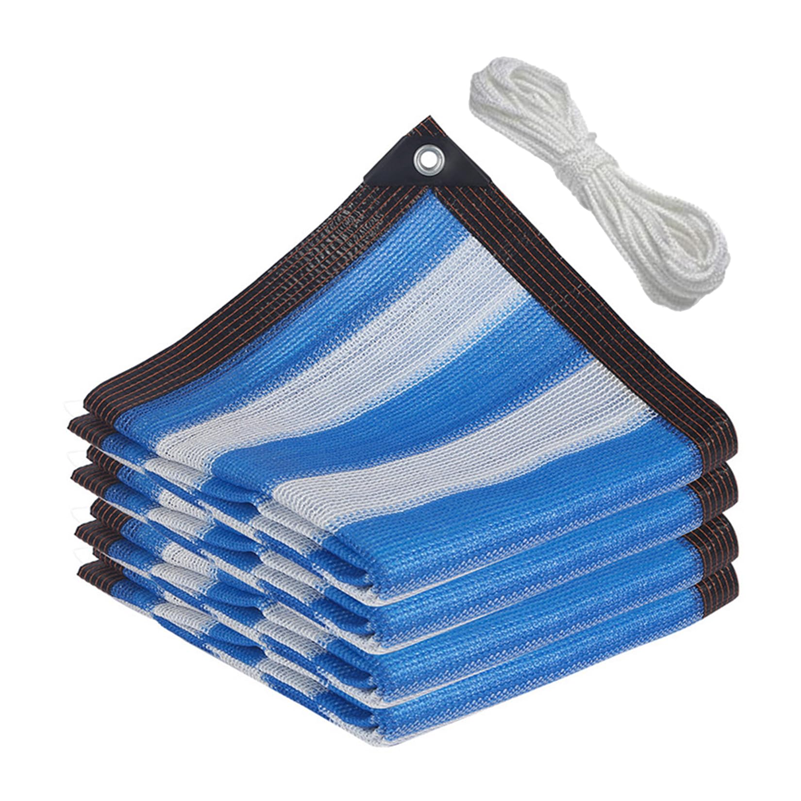 GJZQDKX Rectangular 5x5m Blue Shade Cloth - UV Protection Breathable Sun Sail for Garden Patio Pergola Courtyard - Outdoor Sunshade Canopy Cover