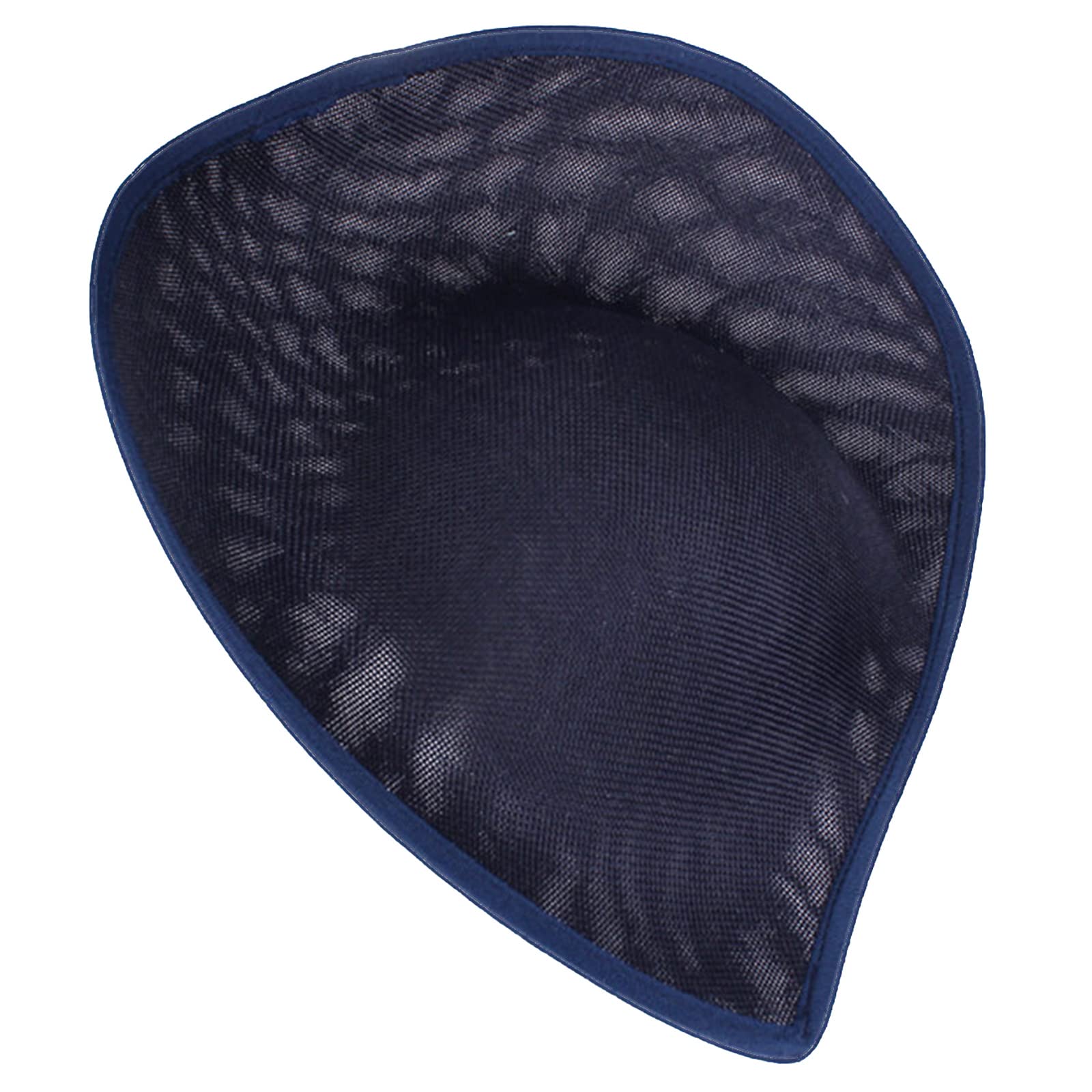 Morain Unisex Navy Blue Sinamay Saucer Upturned Brim Hat Base Teardrop Sinamay Hat Base Millinery Fascinator Saucer Fascinator