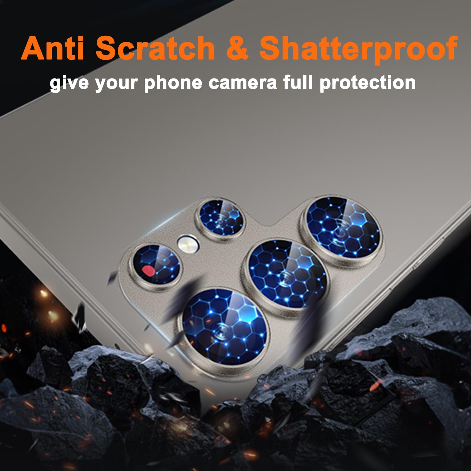 COJOC Protector de lente de cámara para Samsung Galaxy S25 Ultra, cobertura completa, antiarañazos, aleación mate, vidrio templado, protector de pantalla para cámara trasera Galaxy S25 Ultra, gris