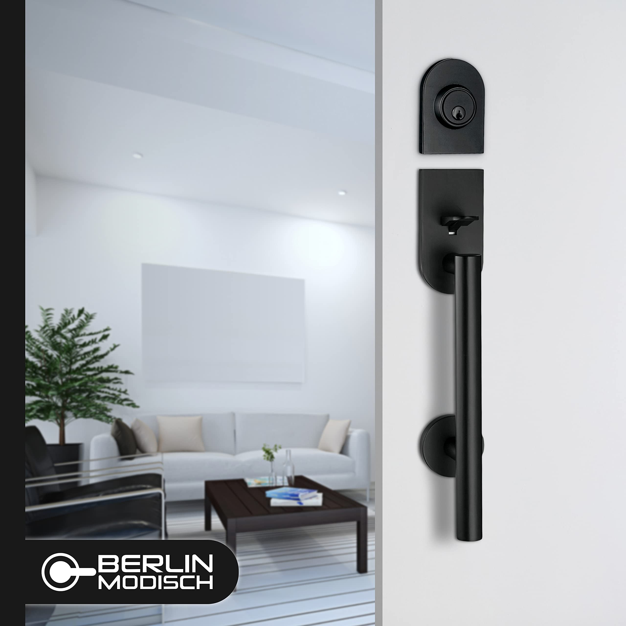 Snapklik.com : Berlin Modisch HandleSet Front Door Entry Handle And ...
