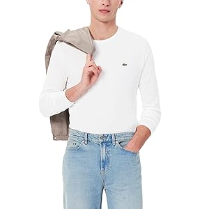 Lacoste Long Sleeve Pima Jersey Crewneck T-Shirt Shirt