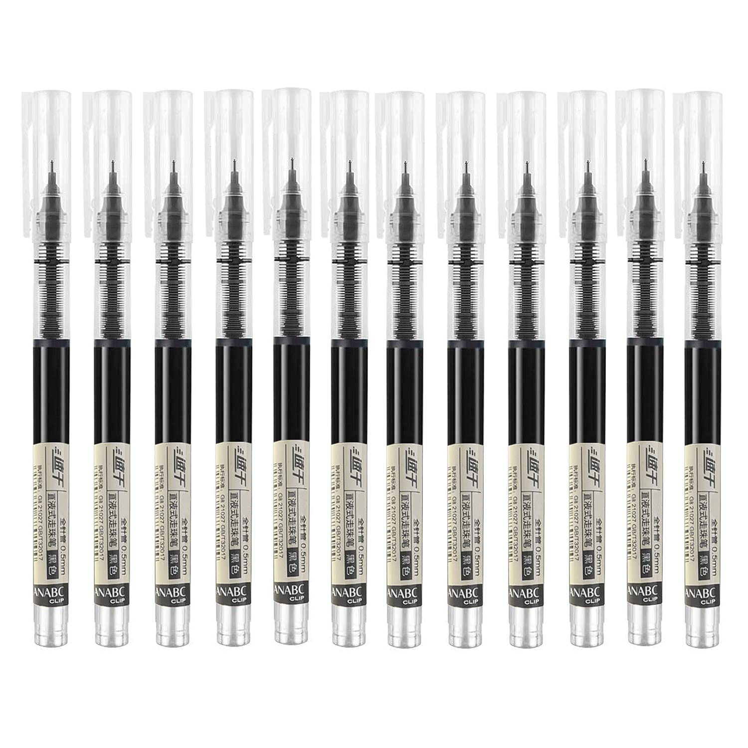 OBE WISEUS 0,5 Mm Gelstifte – Extra Feine Spitze, Schnell Trocknend, 12 Stück Set, Perfekt Für Notizen & Tagebuch