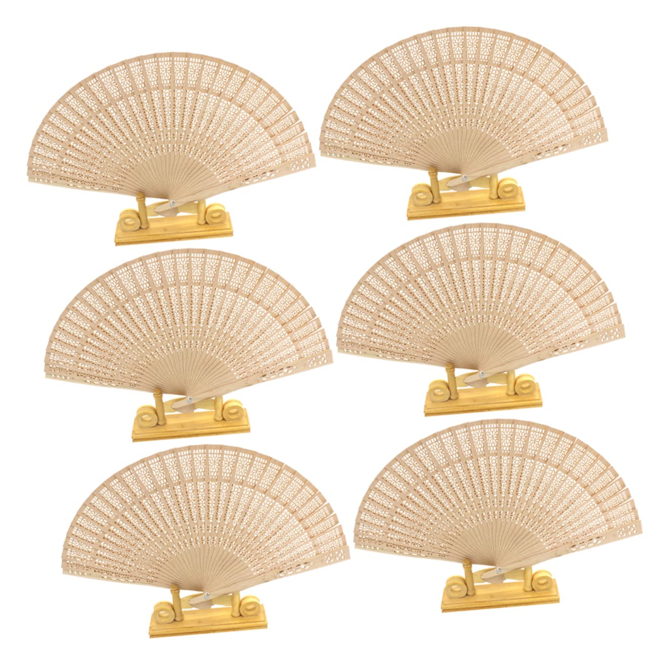 4 sztuk 7 starożytny wentylator Retro wentylator ręczny wentylator jedwabny wentylatory ślubne wentylatory ręczne wentylatory wentylator chłodnicy DIY wentylator/94/129(Beige)