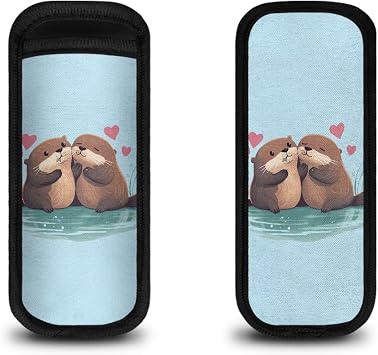 Cute Otter Popsicle Protective Cover Ice Pop Sleeves for Kids Adult 6 Inch Drip-Free Ice Sleeves Holder Bag 1 Pack Reusable Popsicle Holder Bags