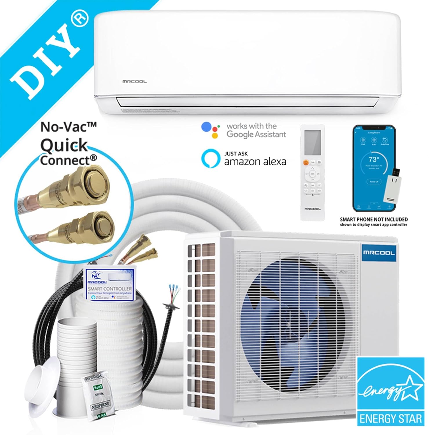 Mrcool 4th gen Energy Star Ductless Mini-Split, White