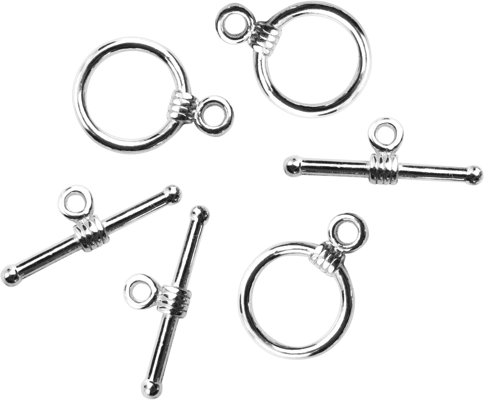 Cousin DIY 3pc Metal Silver Small Toggle