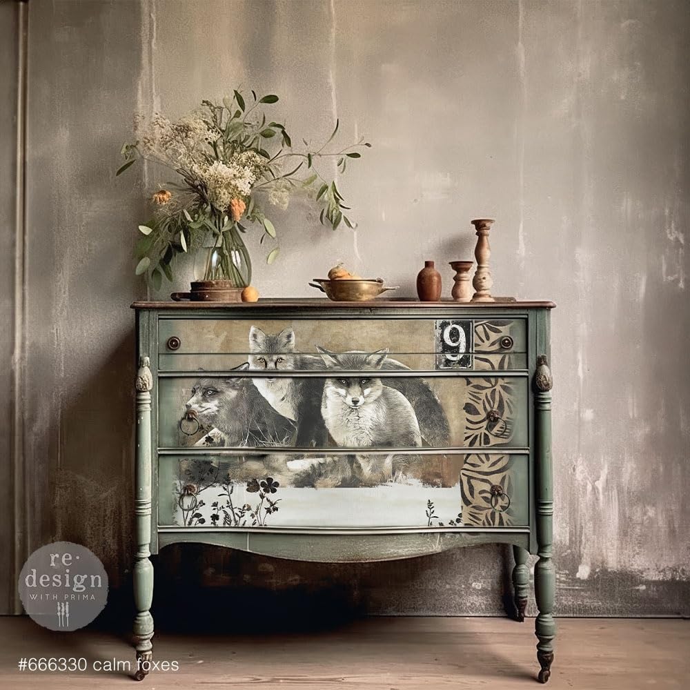 Prima Re-Design A1 Decoupage Fiber-Calm Foxes