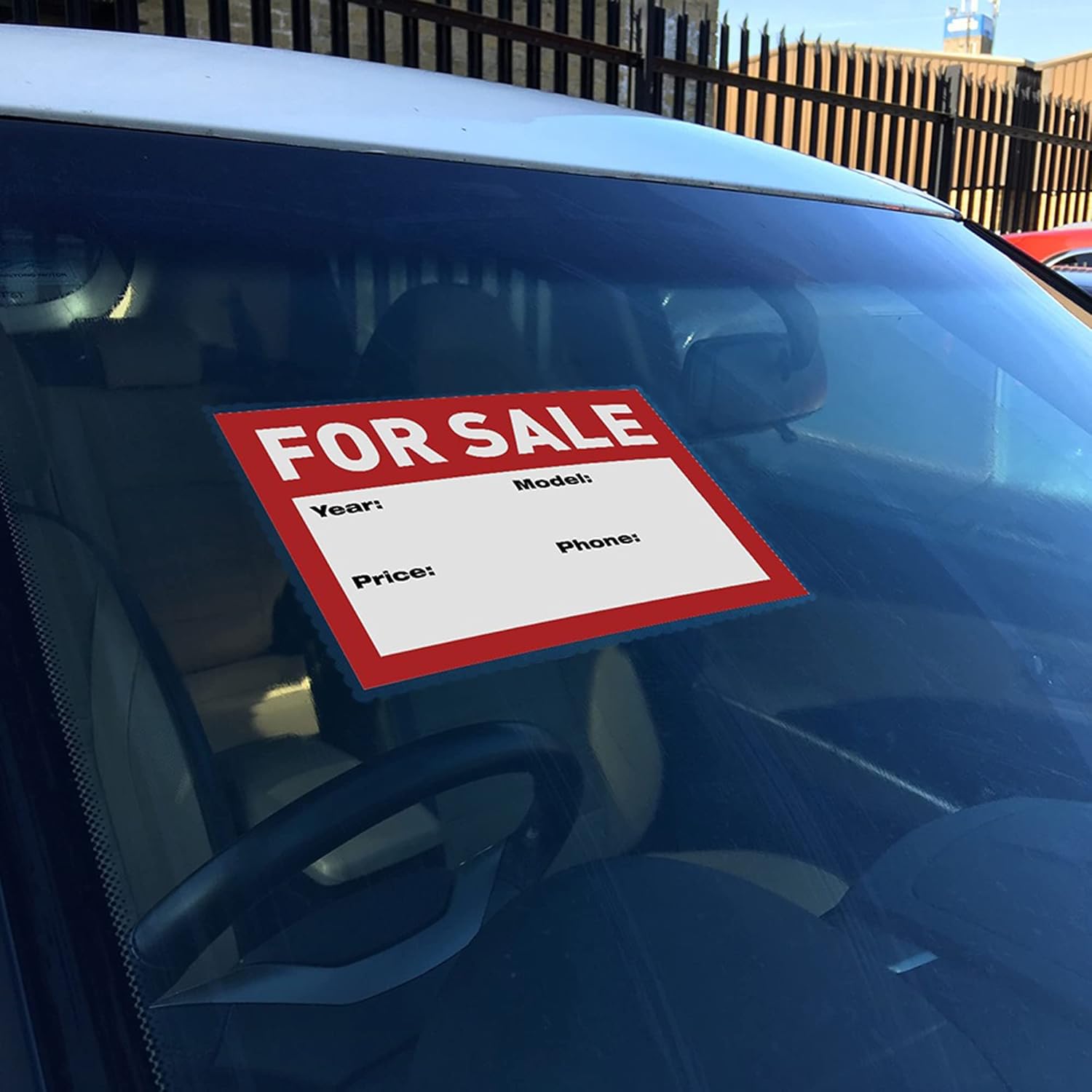 Windshield Sticker Applicator 5 Pack 5″x7″ Static Cling for Stickers