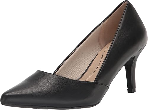 LifeStride Womens Savvy Pump, Black, 8.5 Wide US