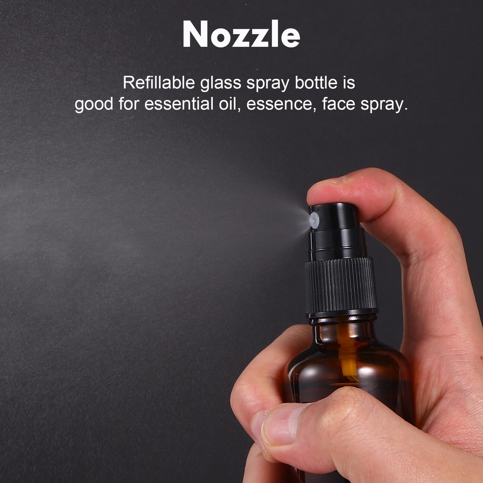 10 pezzi Bottiglie Spray in Vetro Riutilizzabili e Nebulizzatore Fine per Profumi Cosmetici e Essenziali Piccole e Portatili per Viaggi Materiale Vetro Spesso Perdita