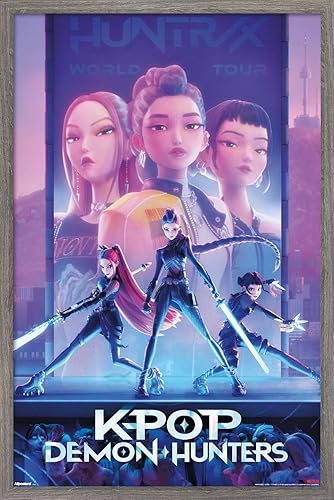 Miniatura 8 de Netflix KPop Demon Hunters (2025) - Póster de pared de una hoja, 34 pulgadas de largo x 22.4 pulgadas de ancho, versión sin marco Versión sin