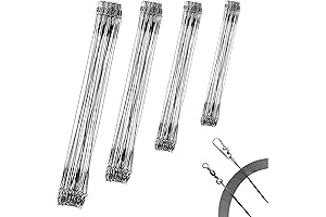 40Pcs Upgraded Stainless Steel Fishing Leaders