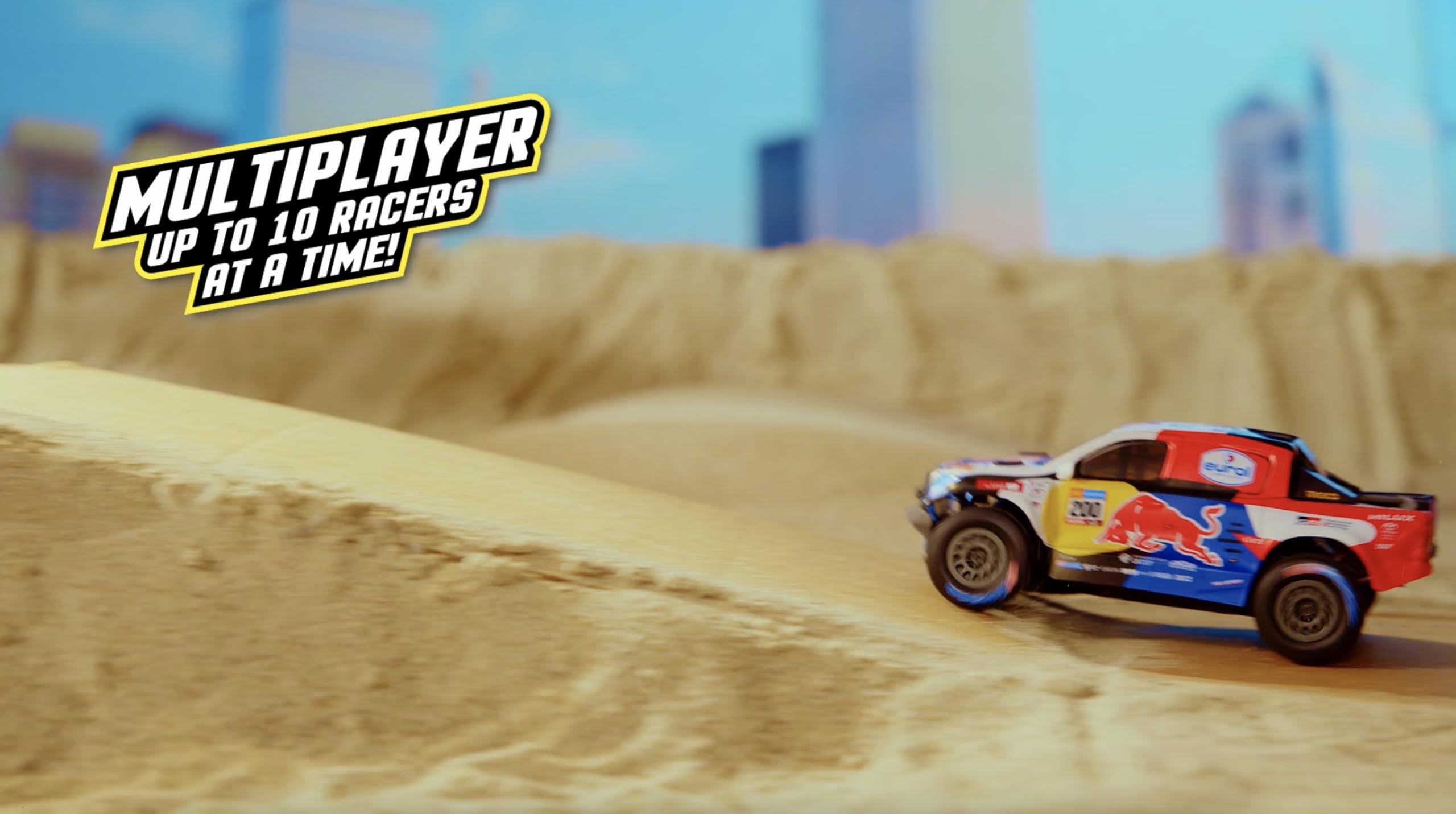 Nikko RC 10591 Night Mode Toyota Gazoo Dakar zdalnie sterowany samochód rajdowy 25 cm 2,4 GHz 40 m
