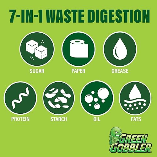Miniatura 4 de Green Gobbler Paquetes para resolver problemas sépticosSuministro para 6Meses App recordatoria de Green Gobbler