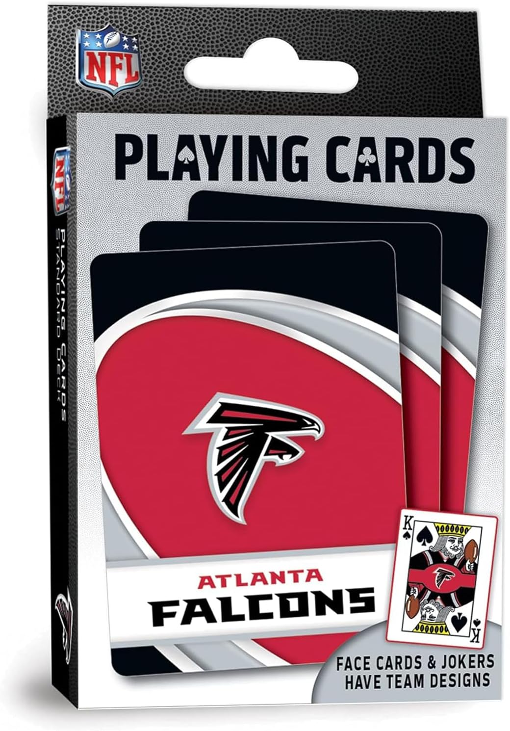- MasterPieces - NFL Playing Cards, Officially Licensed Atlanta Falcons Football Deck, Family Games for Adults and Kids, Standard Index