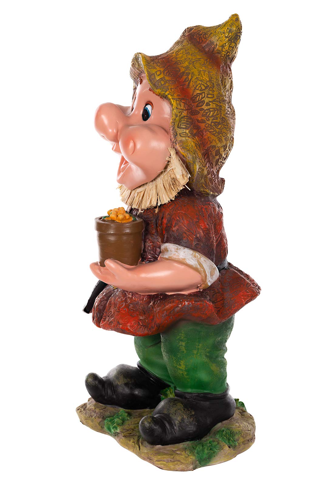 NANO GIGANTE, Nano da giardino XXL, Wichtel da giardino NF13102 Grande 41 cm, Figura da giardino (13102-SET-Coppia-2-Pezzi)