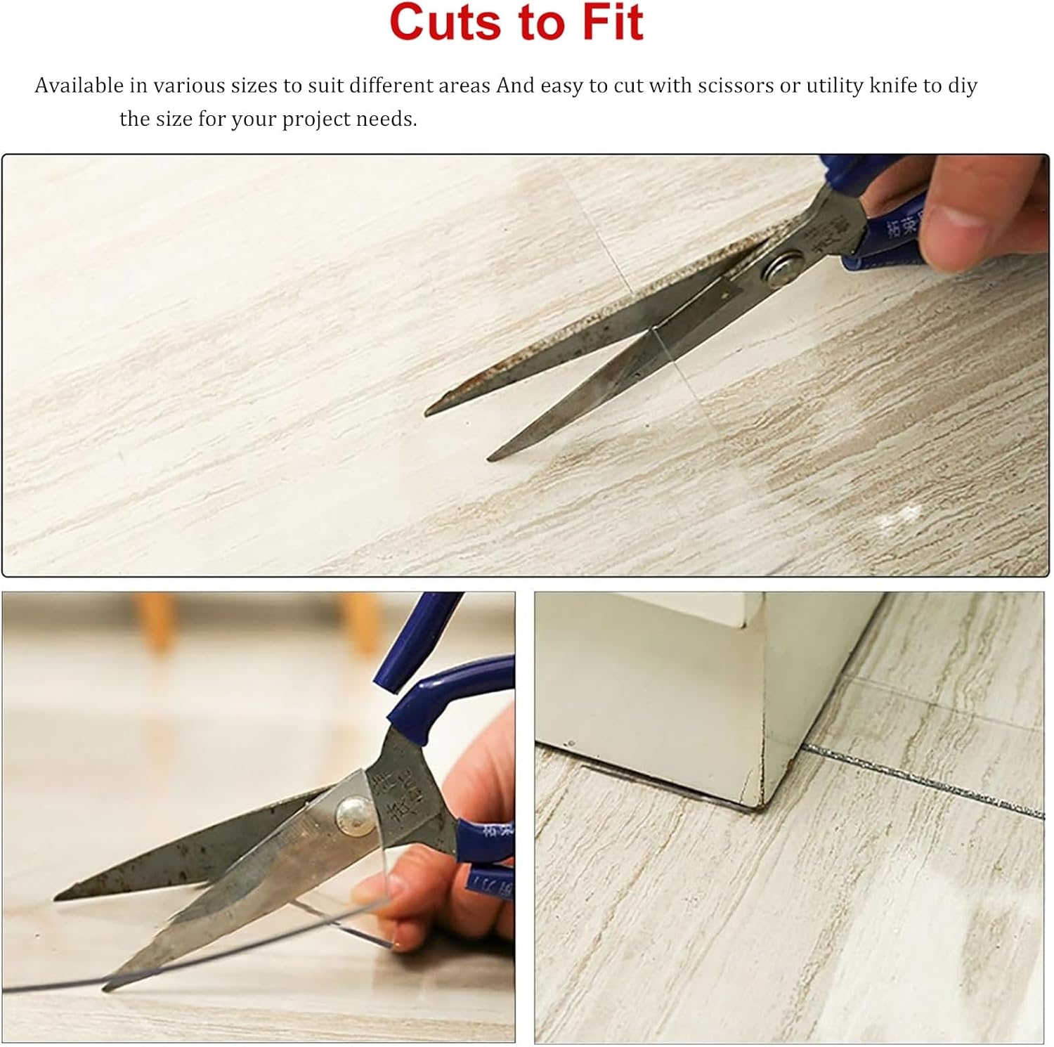 Large Clear Vinyl Floor Mat, Waterproof Floor Protector Mats for Office Chair Under Couch Exercise Equipment Desk, Area Rug Protector Cover, 36 72 128 144 396 inch Long(2x6ft/24x72inch)