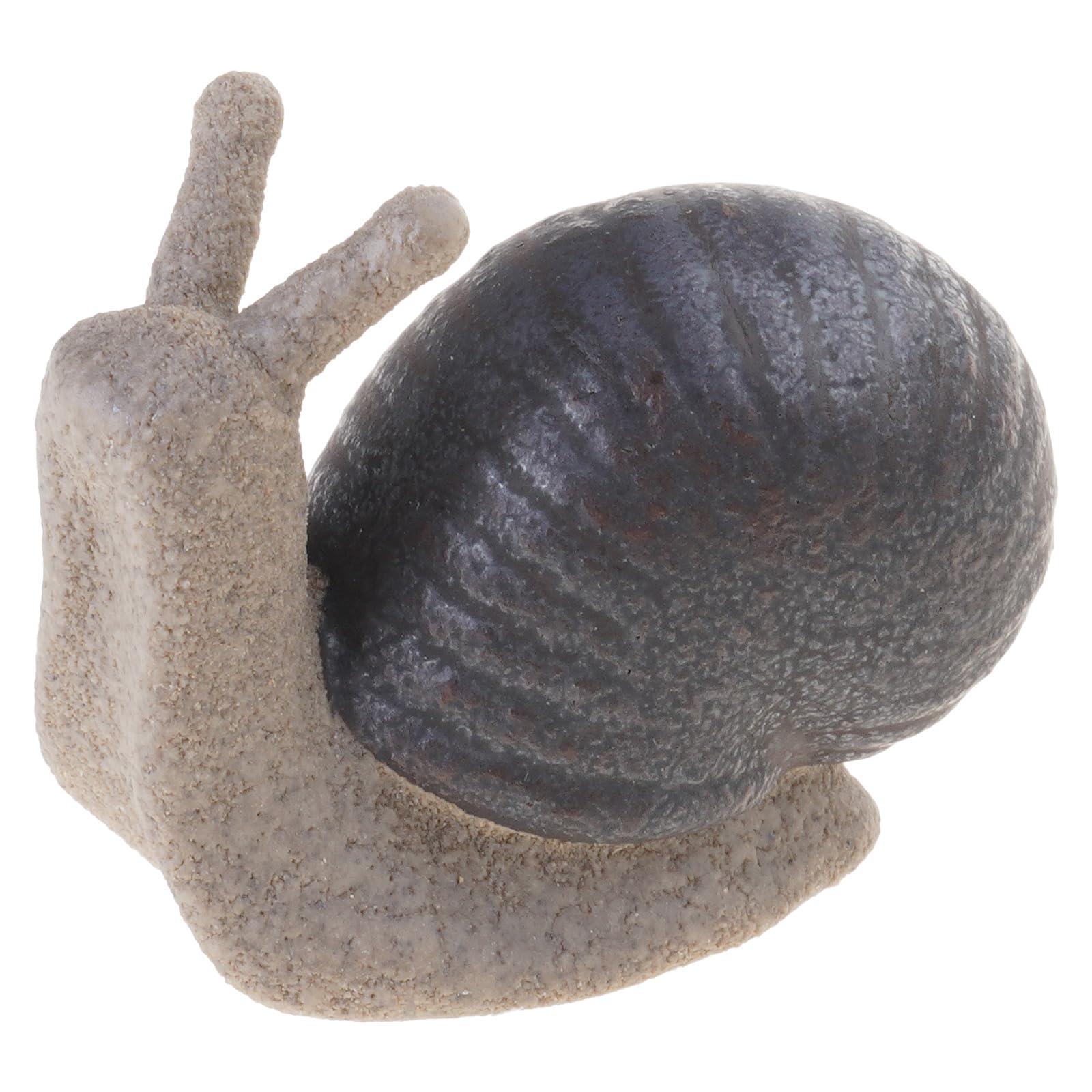 Lerpwige Snail Miniature Figurine Model Coarse Pottery Ceramics Statue Ornament for Fairys Garden Landscape Decoration Artistic Sculpture