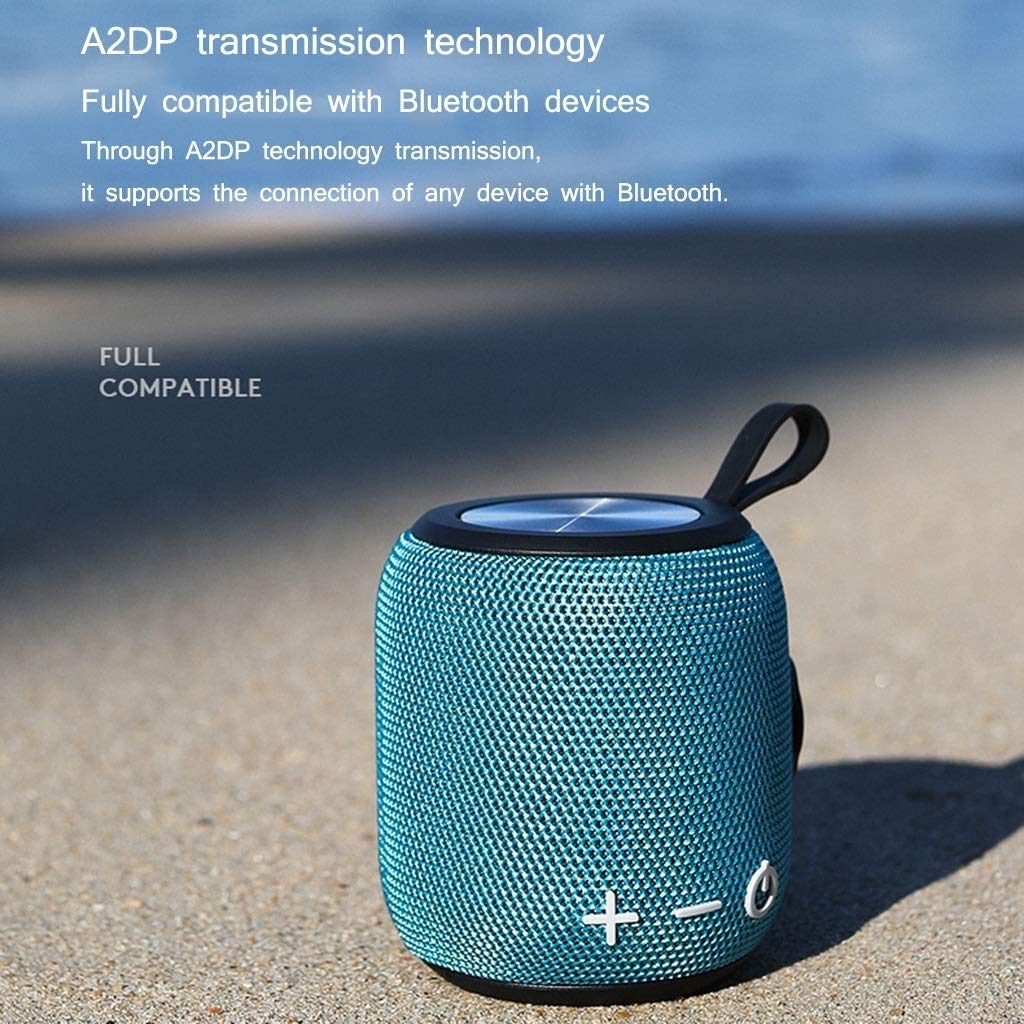 Altoparlante per Doccia Bluetooth, Altoparlante Bluetooth Impermeabile IPX7 con 12H Playtime, Rumoroso HD Suono, Altoparlante Portatile Esterno per Piscina Beach Home Party Travel, Blue