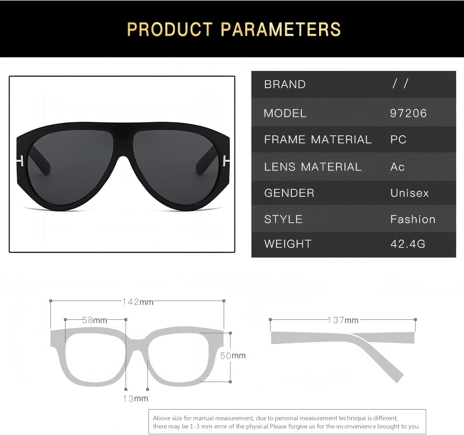 3-Pack Oversized Aviator Sunglasses, Retro Frame UV400 Protection Unisex (Women & Men) Bulk Party Accessories - Image 5