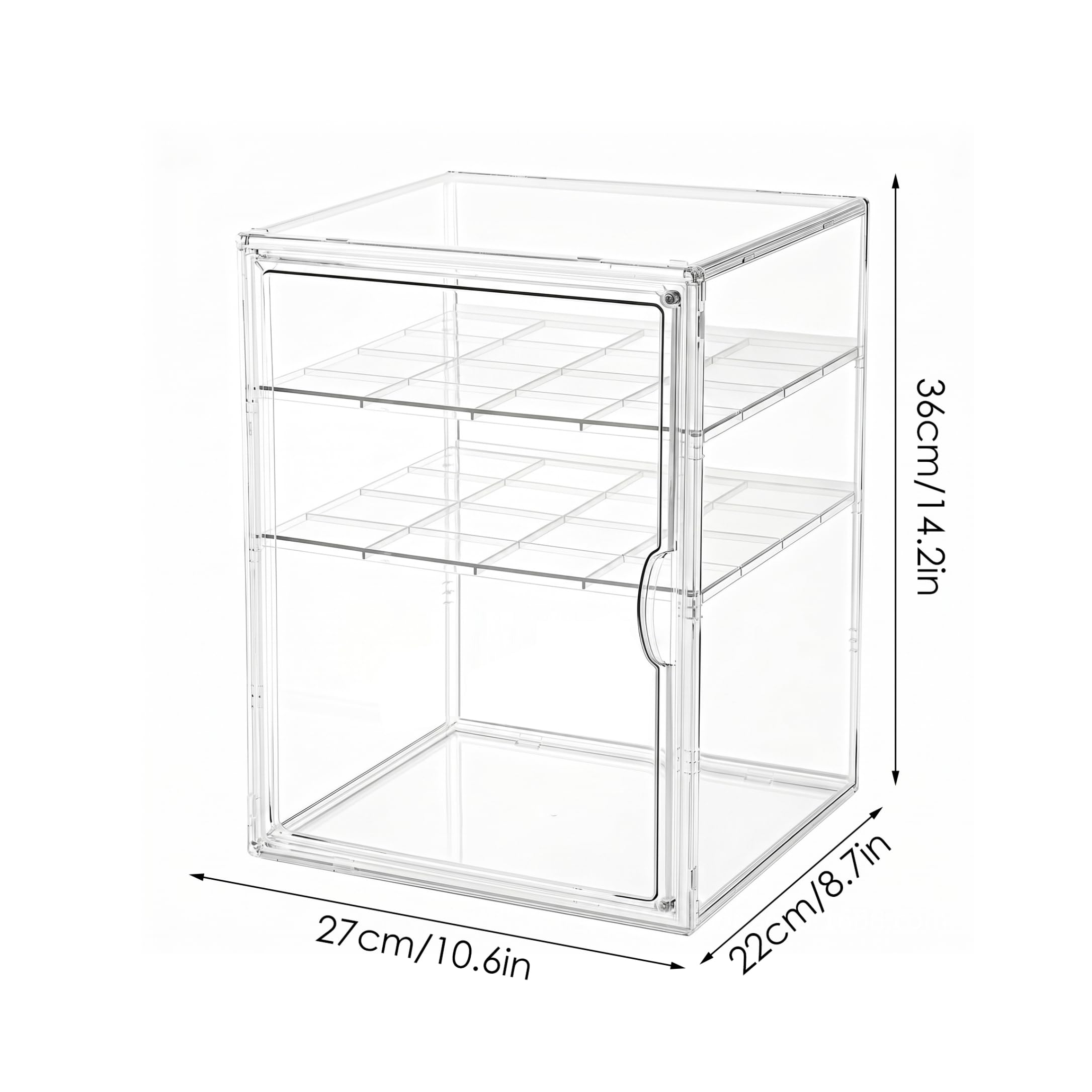 Organizador de biberones para Almacenamiento de biberones acrílico en encimera (14x11x9in)