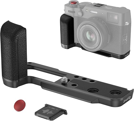 SmallRig Fuji X100VI / X100V Dedicated Right Angle Handle + SmallRig for Fujifilm X100VI / X100V Thumb Grip
