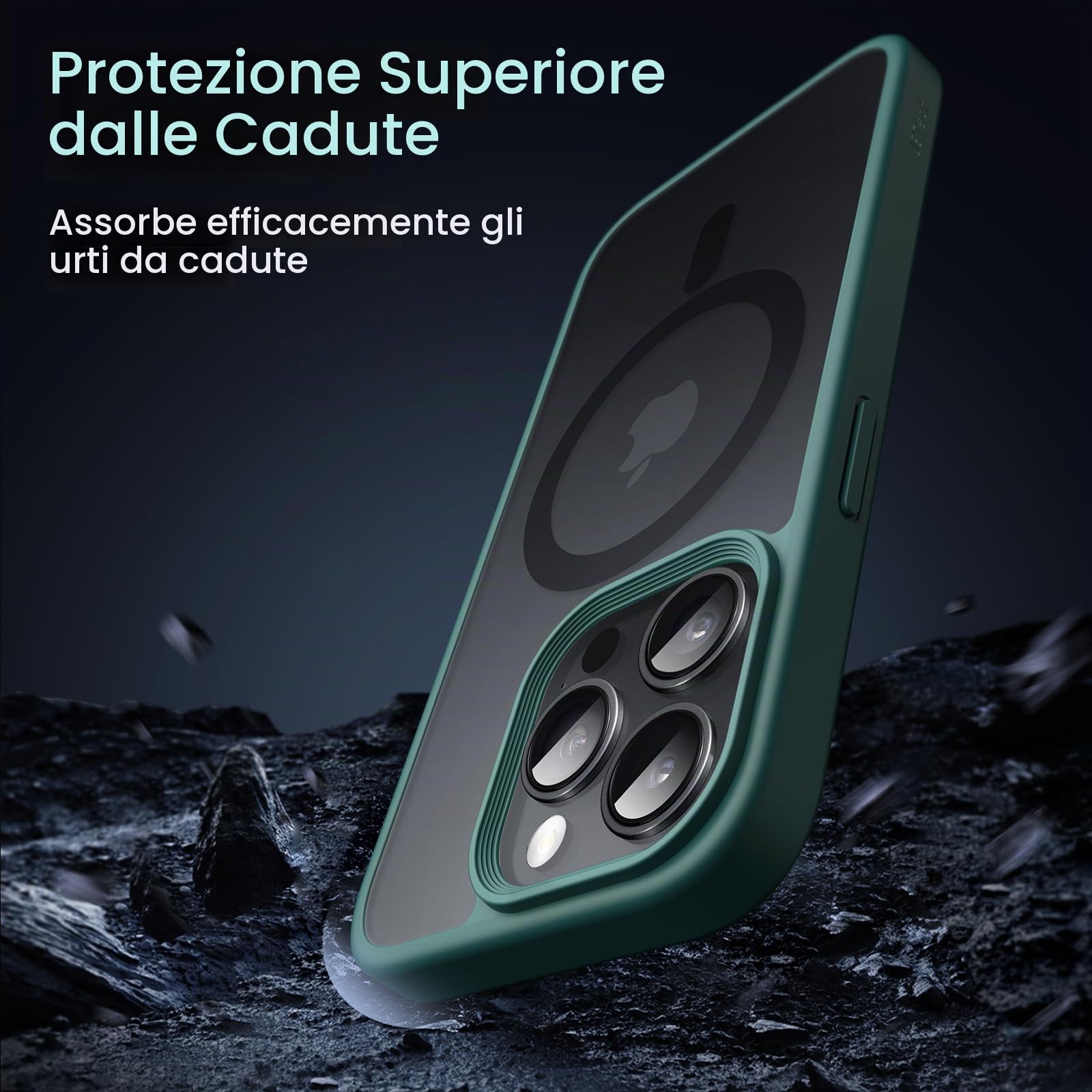 tigratigro Cover Magnetica per iPhone 11 6.1 Pollici, Compatibile con MagSafe, Custodia Traslucida Opaca Posteriore Sottile Antiurto Protettiva Case, Protezione Antiurto di Grado Militare, Nero tigratigro Cover Magnetica per iPhone 11 6.1 Pollici, Compatibile con MagSafe, Custodia Traslucida Opaca Posteriore Sottile Antiurto Protettiva Case, Protezione Antiurto di Grado Militare, Nero