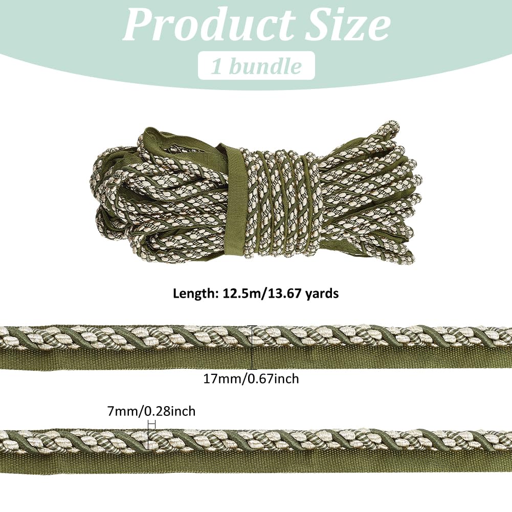 Cordoncino Ritorto PandaHall - Passamaneria Decorativa Per Cuscini, Tappezzeria E Fai Da Te - 12.5m Blu - Foto 12