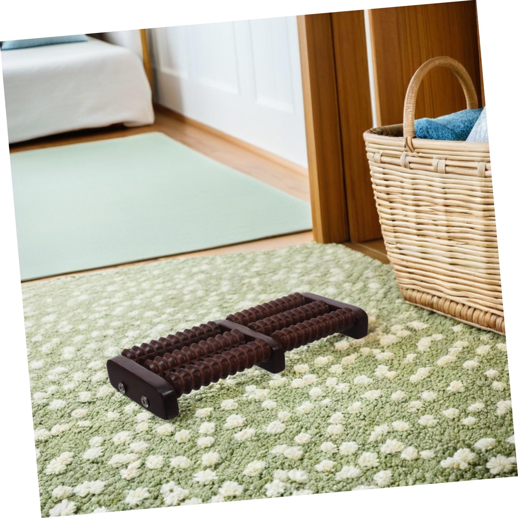 Beaupretty Rodillo De Madera Para Masaje De Pies Masajeador De Acupresión Para Pies De Puntos Gatillo