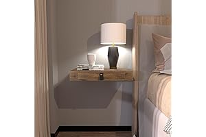 Chic, Space-Saving Floating End Table for Bedrooms and Beyond