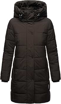 Marikoo Long Winter Jacket for Women | Quilted, Puffy Ladies