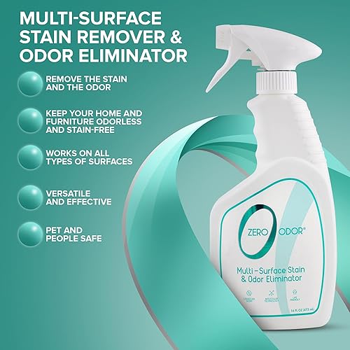 Miniatura 6 de Zero Odor Quitamanchas y eliminador de olores para múltiples superficies elimina manchas y olores, tecnología molecular patentada, lo mejor para