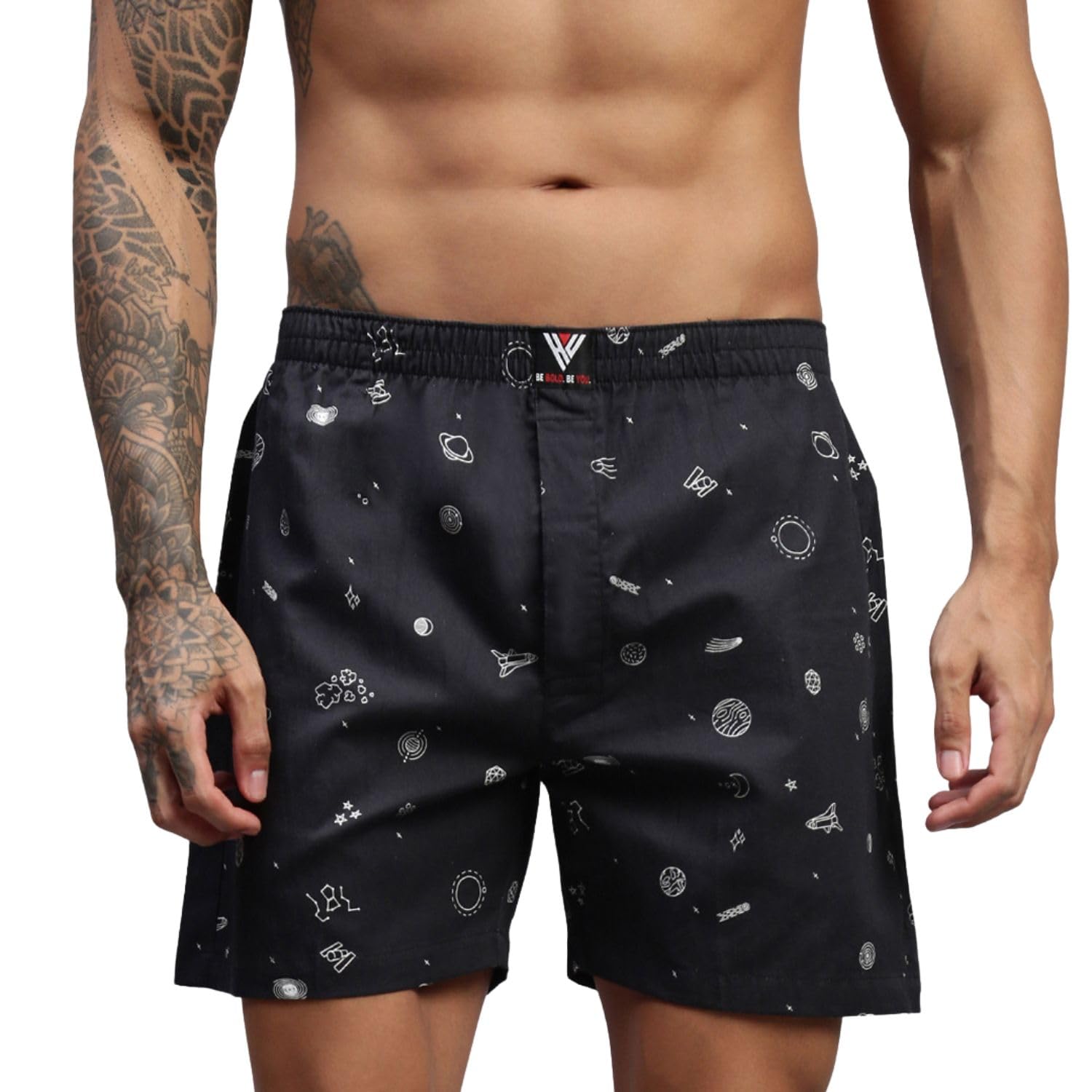 Galaxy Glide Men Cotton Printed Boxer Shorts-image-24