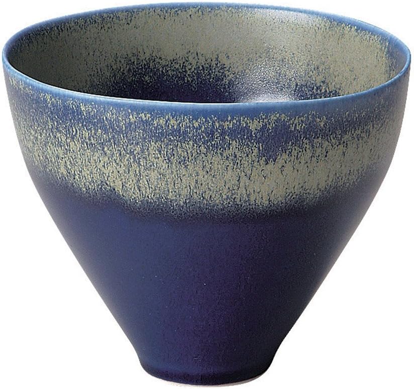 ミヤザキ食器 M Style LO1403BL (3) Lotus Highball 5.5 inches (14 cm), Set of 3, Blue