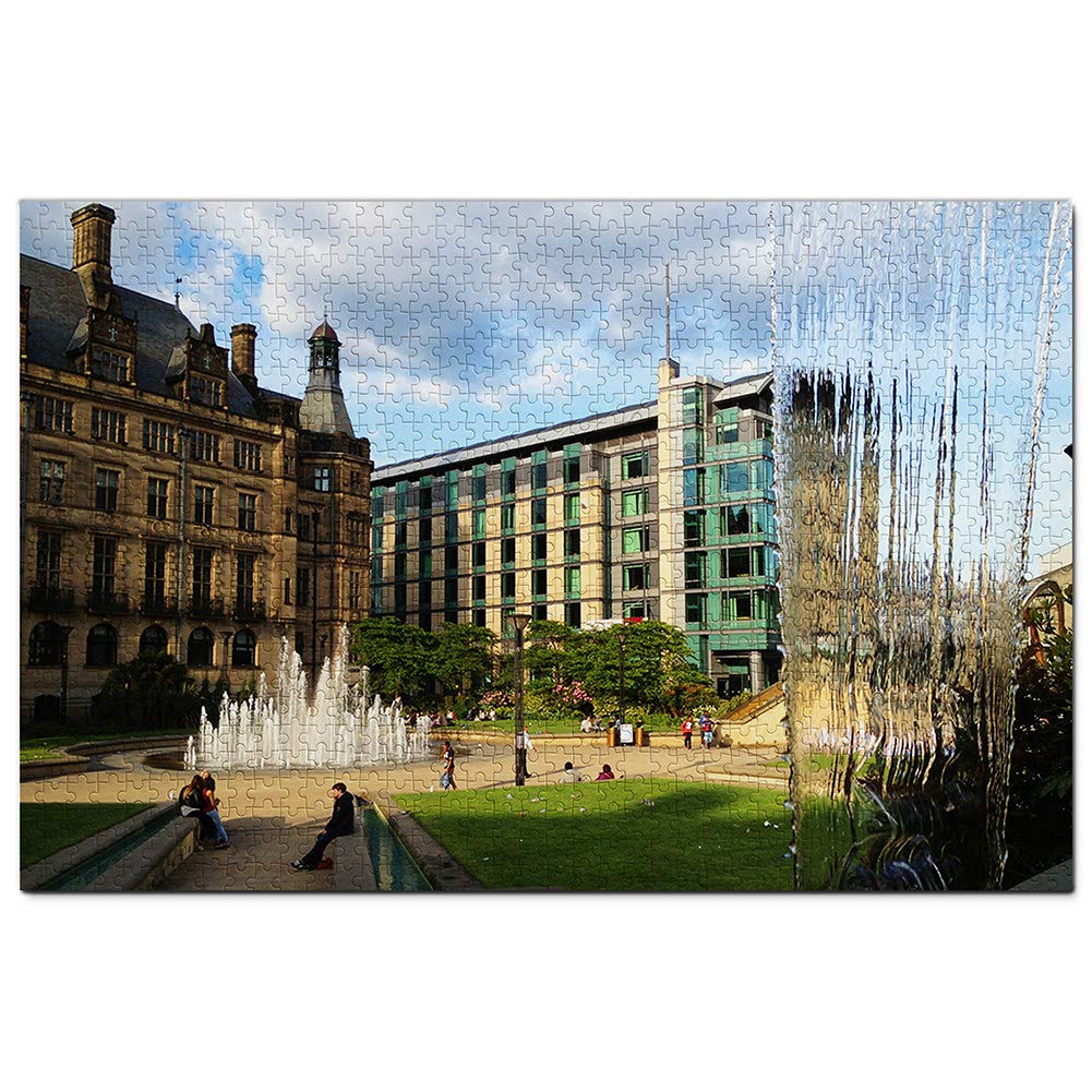 UK England Sheffield The Peace Gardens Jigsaw Puzzle 2000 Piece Game Artwork Travel Souvenir 100x70cm