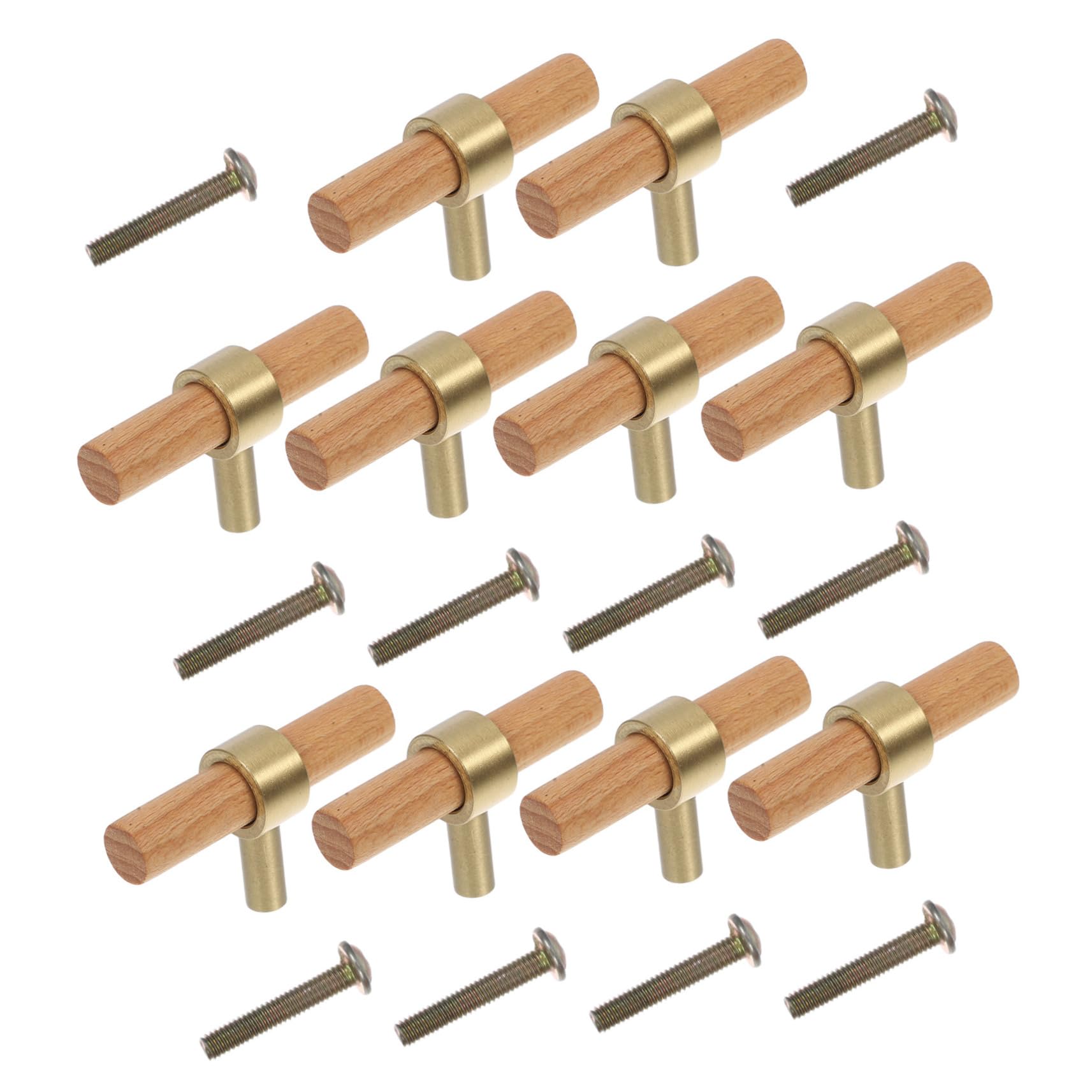 Poignée de tiroir bois meuble de cuisine lot de 10 pièces décoratives