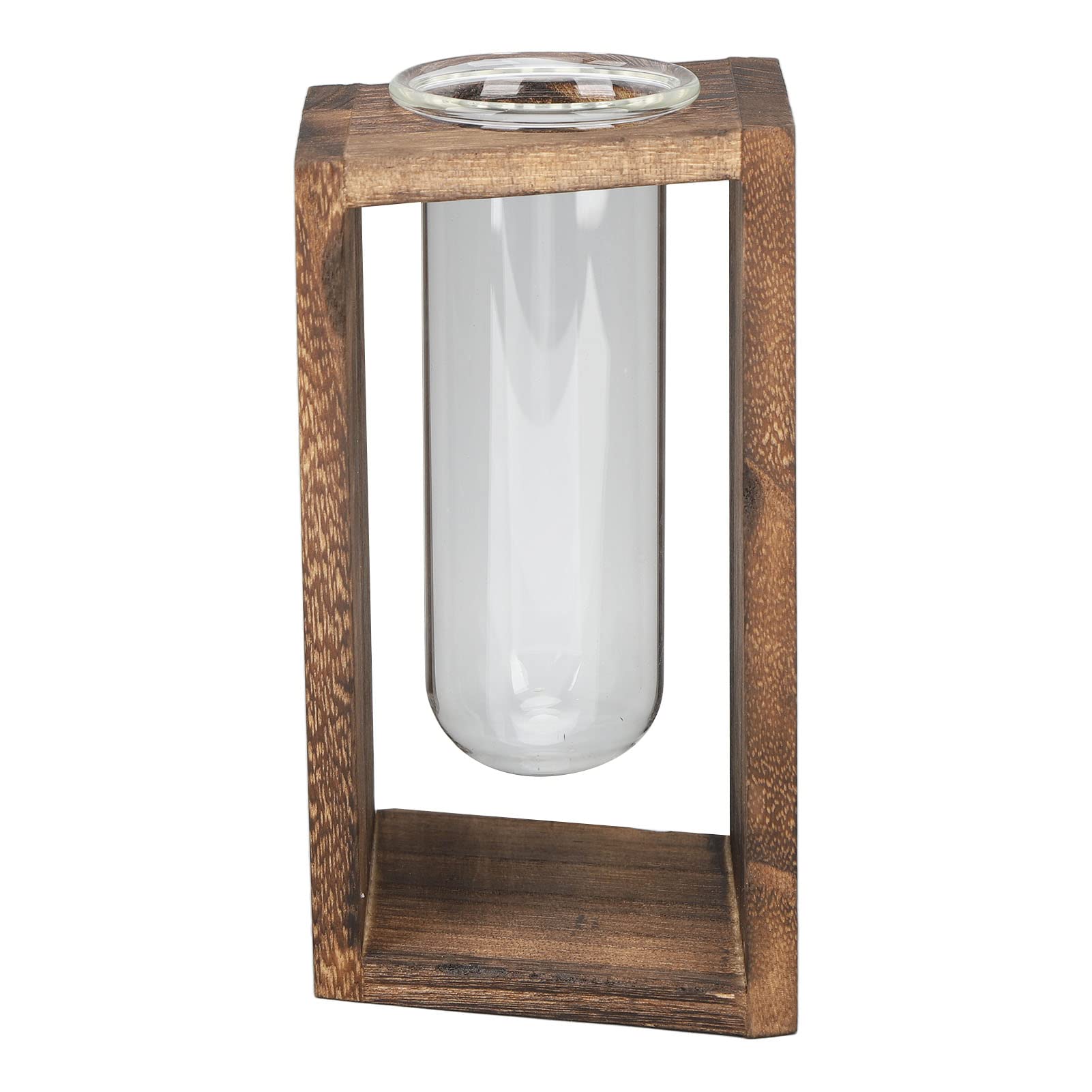 Stazioni di propagazione delle piante terrario con supporto in legno, regali per amanti delle piante, piante e piante idroponiche vive, decorazione per ufficio, casa e giardino (vaso a 5 lampadine