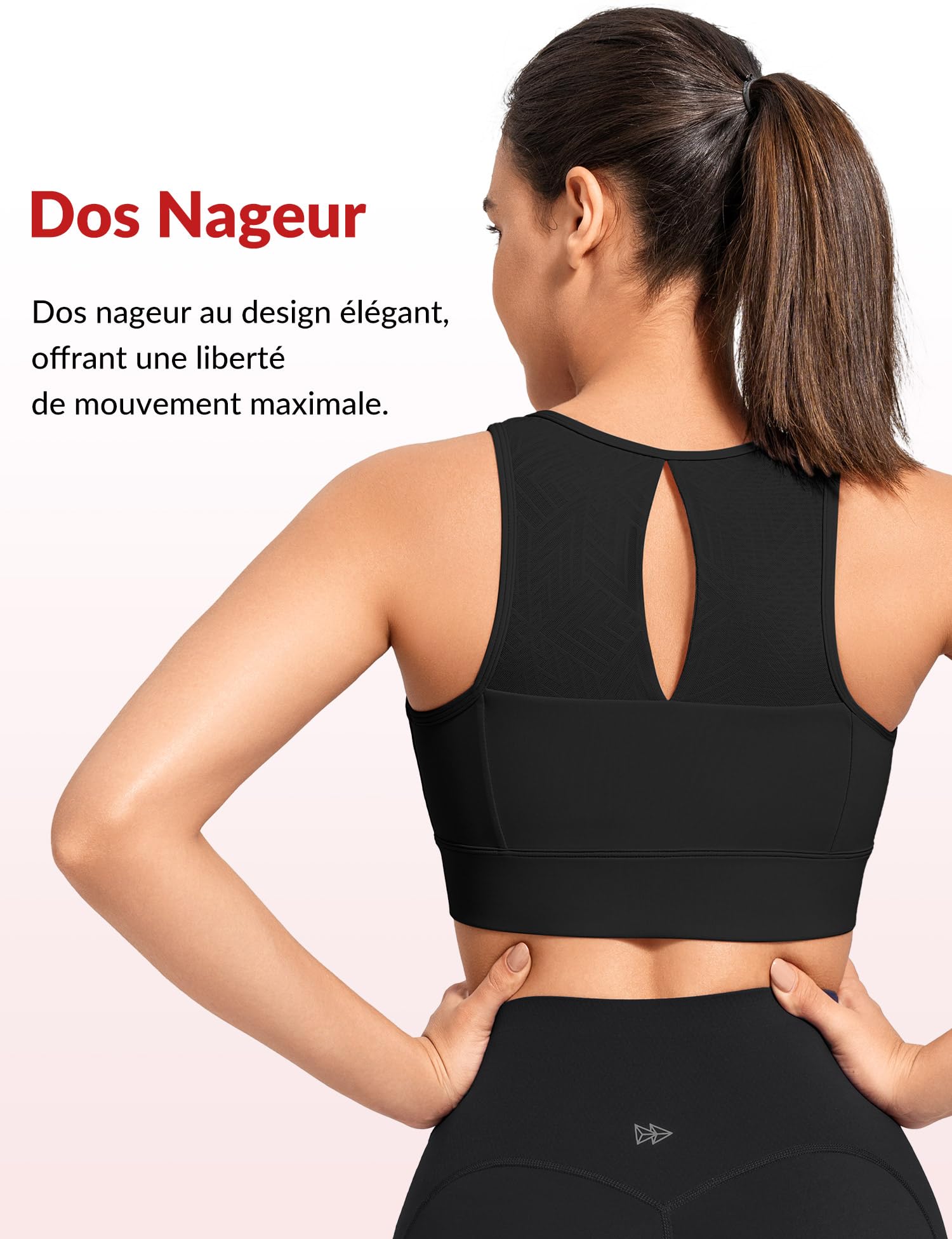 Yvette Soutien-Gorge de Sport Femme | Fermeture éclair sur le devant, grandes tailles, dos nageur, coussinets intégrés, facile à enfiler et à retirer