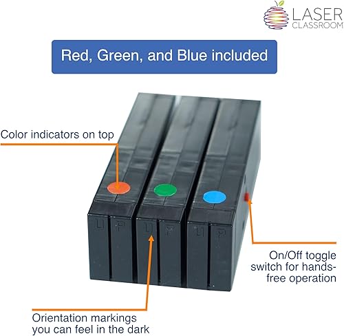 Miniatura 3 de Light Blox - Kit educativo de mezcla de colores LED para grados 2-8 (rojo, verde, azul, paquete de 3 unidades) - Se transforma en caja de rayos -