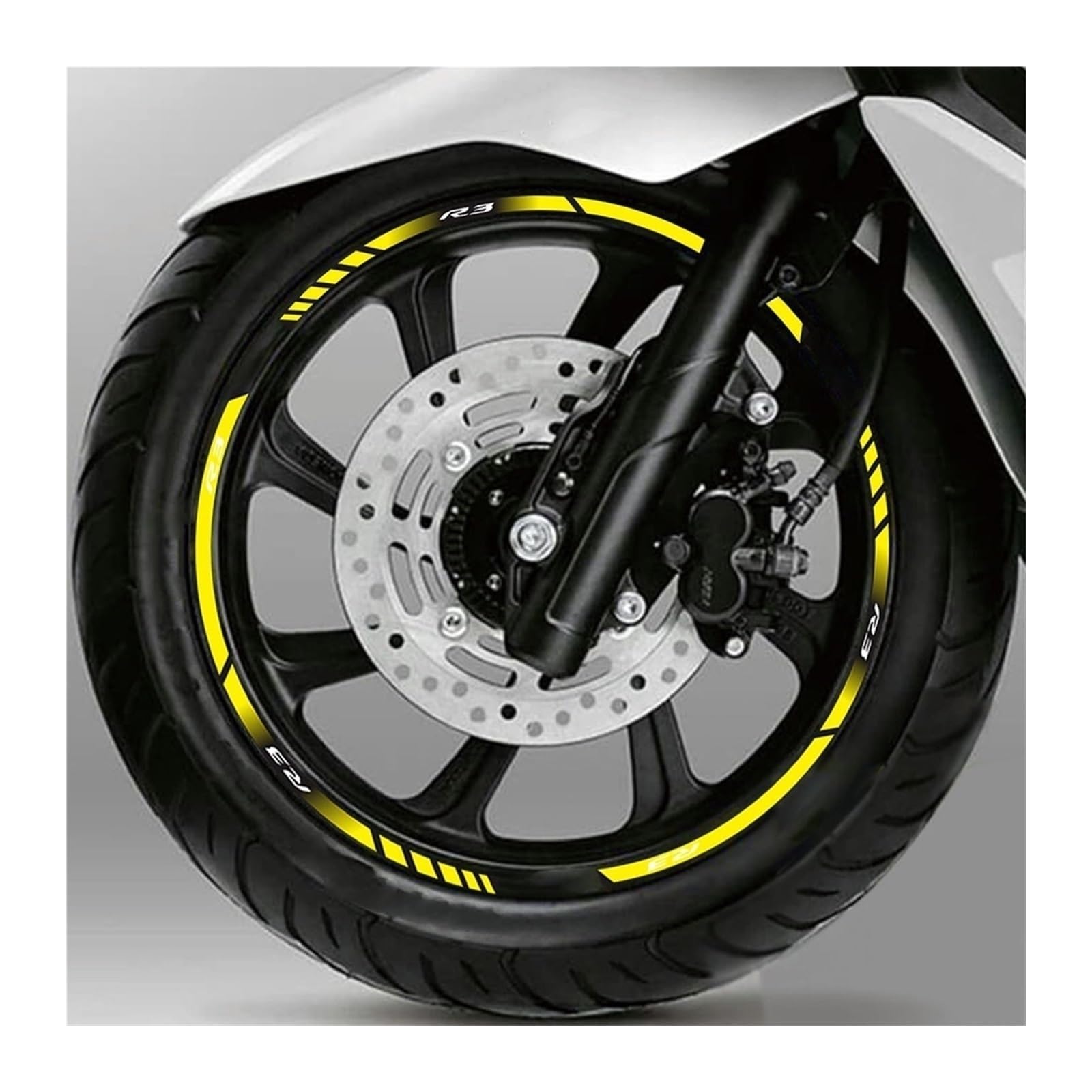 Motorrad-Rad-Aufkleber, Wasserdicht, 43,2 Cm (17 Zoll) Felgenband Für RS457 RS 457(Color24)