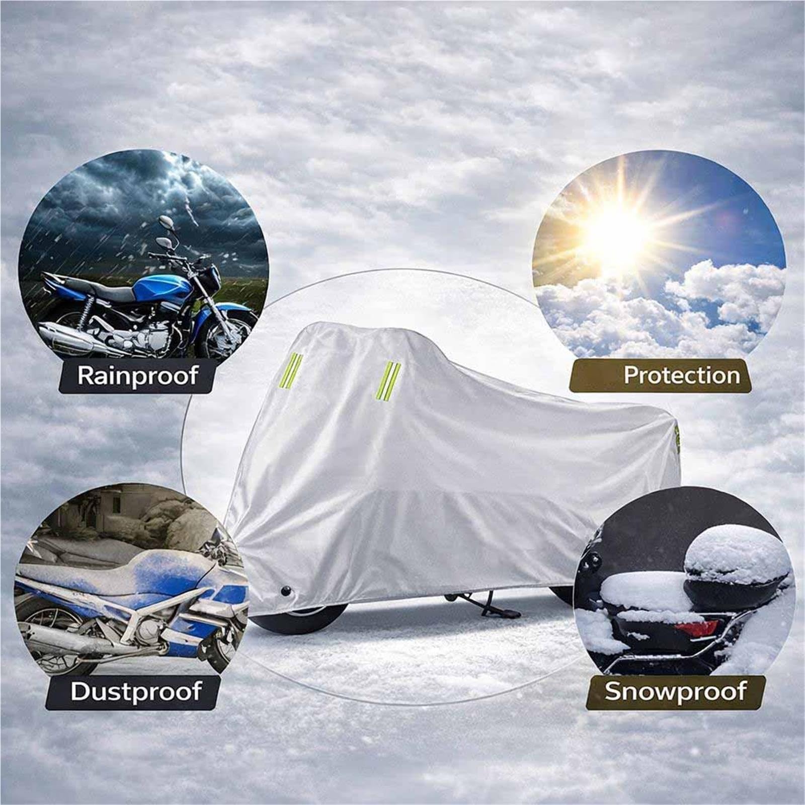 para BMW R 1200 GS LC R1200GS ADV Adventure Cubierta De Motocicleta Al Aire Libre Protector Impermeable Lluvia Polvo Sol para Todo Tipo Clima