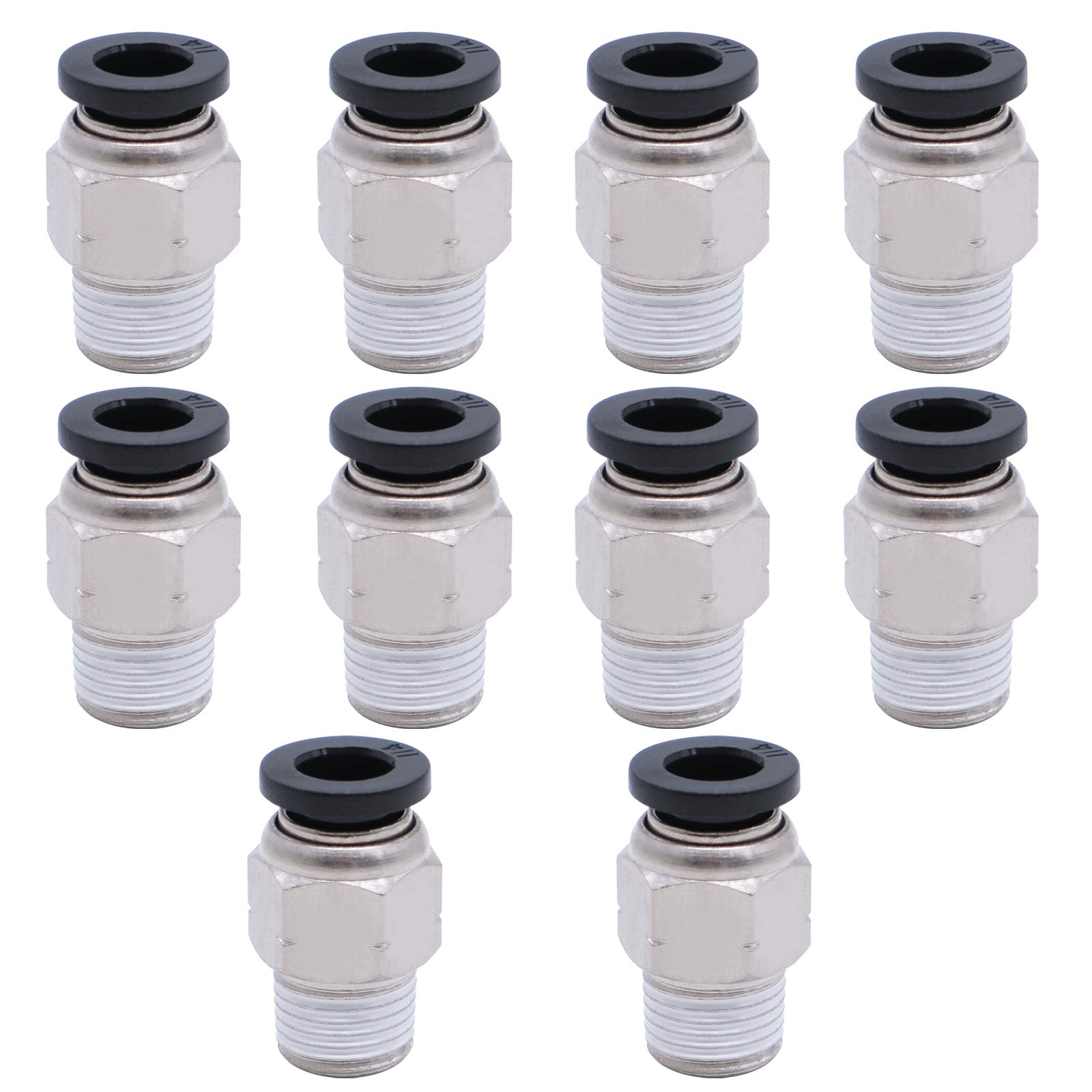 Raccord pneumatique male droit 1/4 NPT pour r&eacute;parer circuit air de compresseur